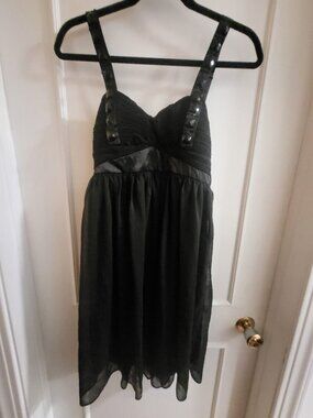 Katia Black Sequin Empire Waist Mini Dress - Size Small